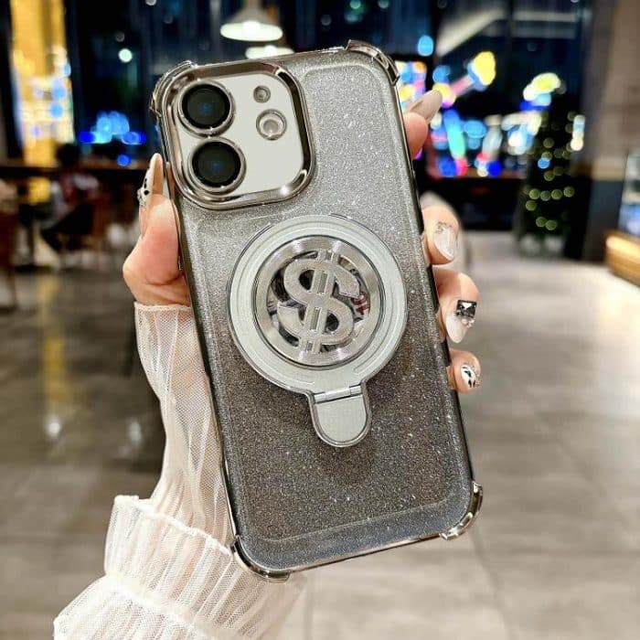 EDA007617504A.jpg Space Gradient Glitter MagSafe Holder Handyhülle mit Linsenfolie, For iPhone 12 – Bild 1