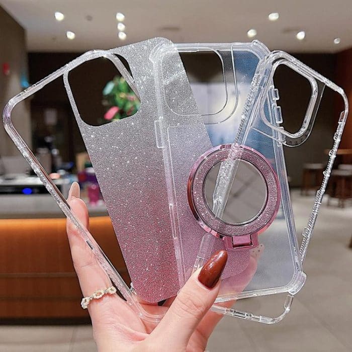 Spiegelhalter Glitzer MagSafe Handyhülle, For iPhone 16 Pro Max, For iPhone 16 Pro – Bild 6