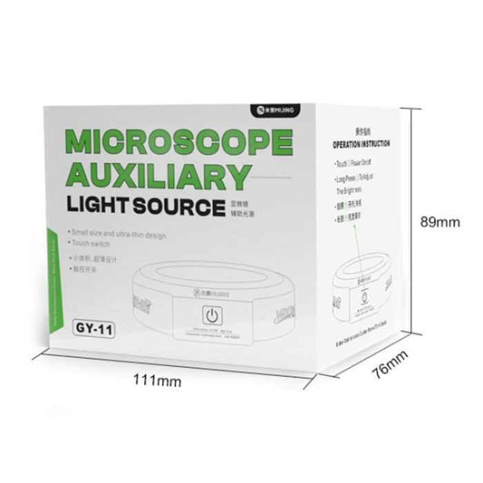 Mijing GY-11 Staub- und rauchdichte, mikroskopunterstützte Touch-Ring-Lichtquelle – Bild 7