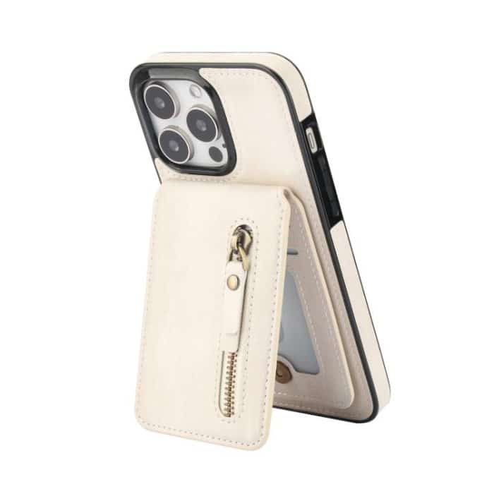 Reißverschluss-Geldbörse, geteilte MagSafe-Telefonhülle aus Leder mit Rückseite, For iPhone 11 Pro Max, For iPhone 11, For iPhone 11 Pro – Bild 2
