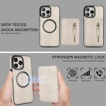 Reißverschluss-Geldbörse, geteilte MagSafe-Telefonhülle aus Leder mit Rückseite, For iPhone 11 Pro Max, For iPhone 11, For iPhone 11 Pro – Bild 6
