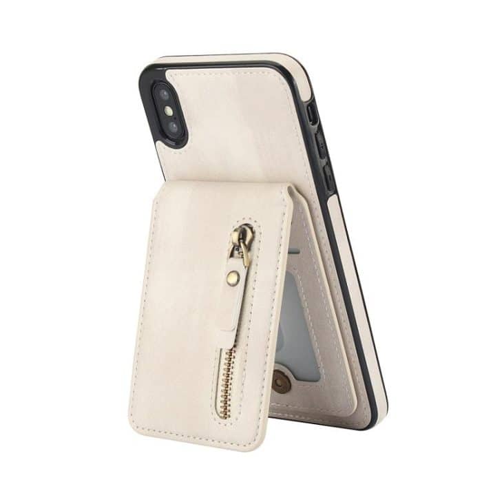 Reißverschluss-Geldbörse, geteilte MagSafe-Telefonhülle aus Leder mit Rückseite, For iPhone X / XS, For iPhone XR, For iPhone XS Max – Bild 2