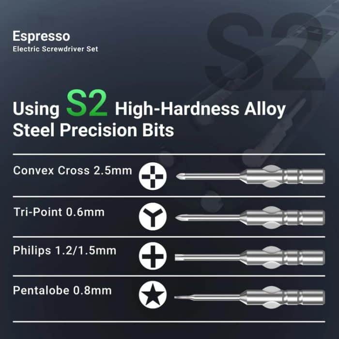 2uul SD11 Espresso Elektrischer Schraubendrehersatz – Bild 8