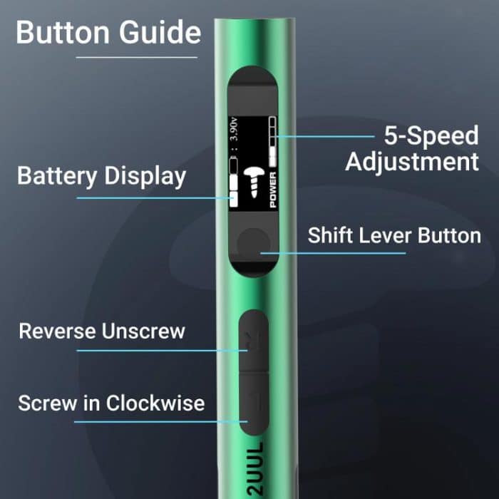 2uul SD11 Espresso Elektrischer Schraubendrehersatz – Bild 10