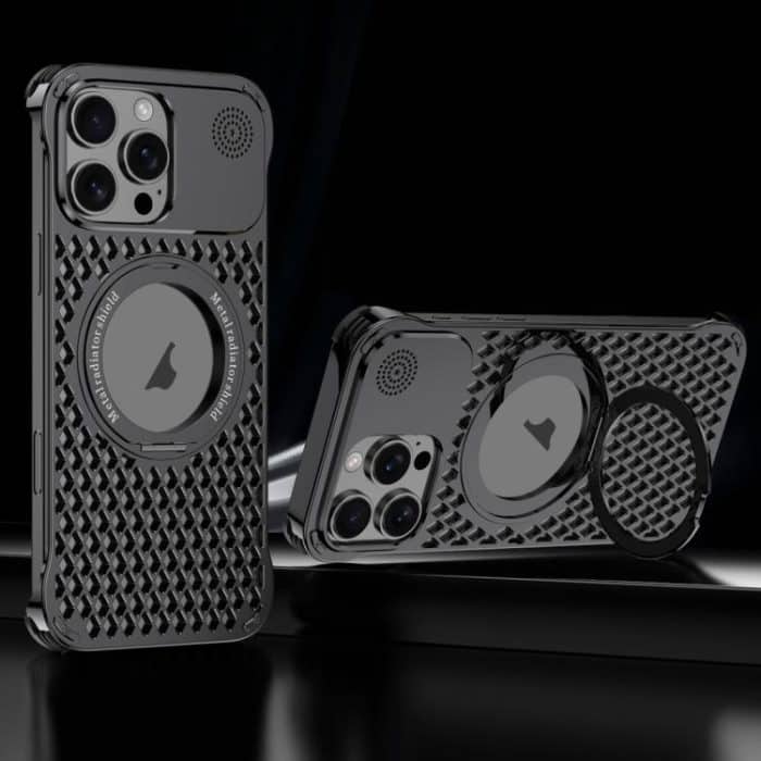 EDA007661408A.jpg R-JUST RJ-64 Aromatherapie-Wärmeableitungs-MagSafe-Telefonhülle mit Ständer, For iPhone 14 Pro Max – Bild 1