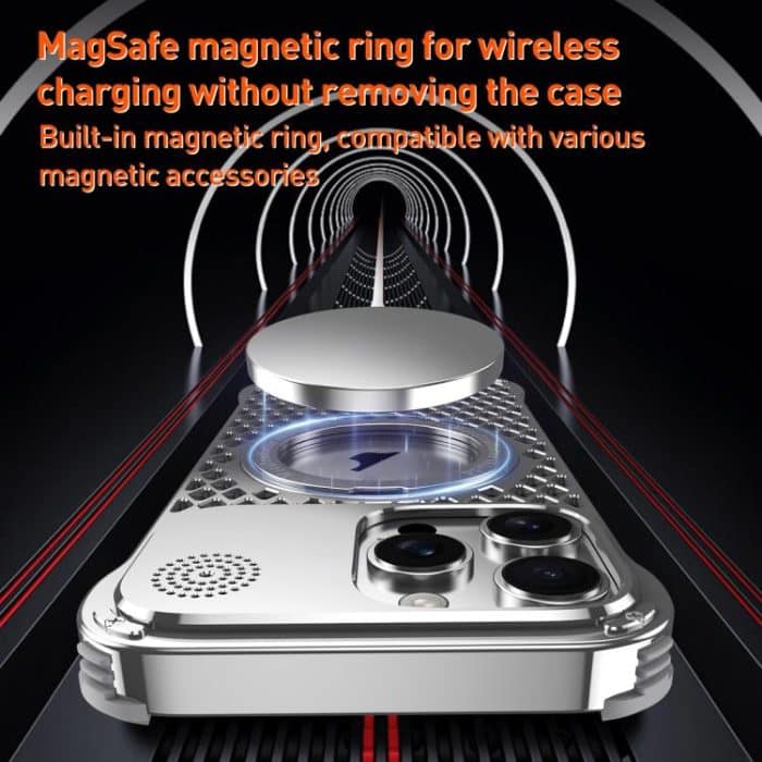 R-JUST RJ-64 Aromatherapie-Wärmeableitungs-MagSafe-Telefonhülle mit Ständer, For iPhone 14 Pro Max – Bild 3