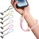 DUX DUCIS Garden Series – Verstellbares, kurzes Telefon-Umhängeband mit Begonienmuster – Bild 2