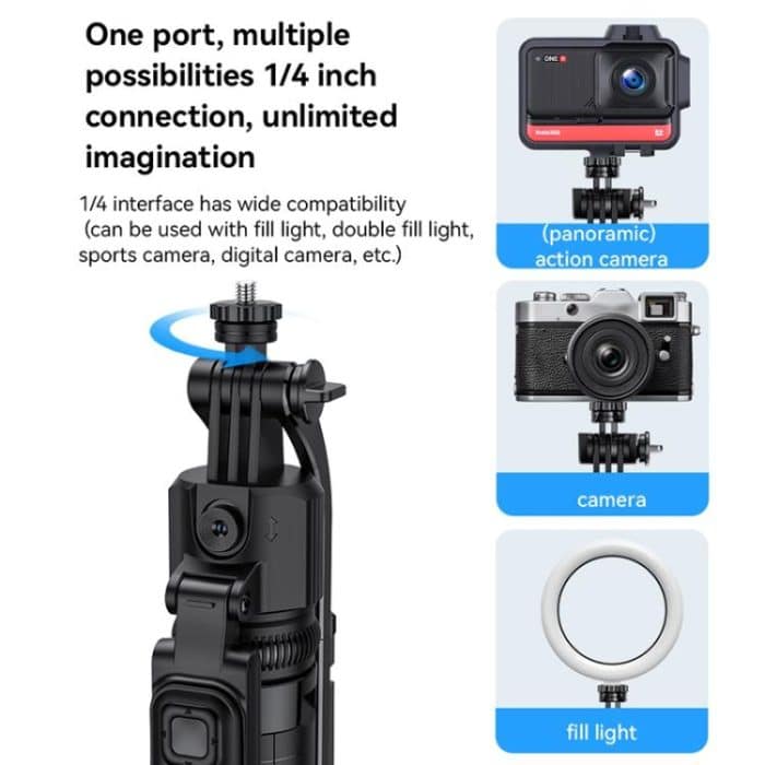 Yesido SF23 Gesichtsverfolgungs-Stativ Bluetooth-Selfie-Stick – Bild 8