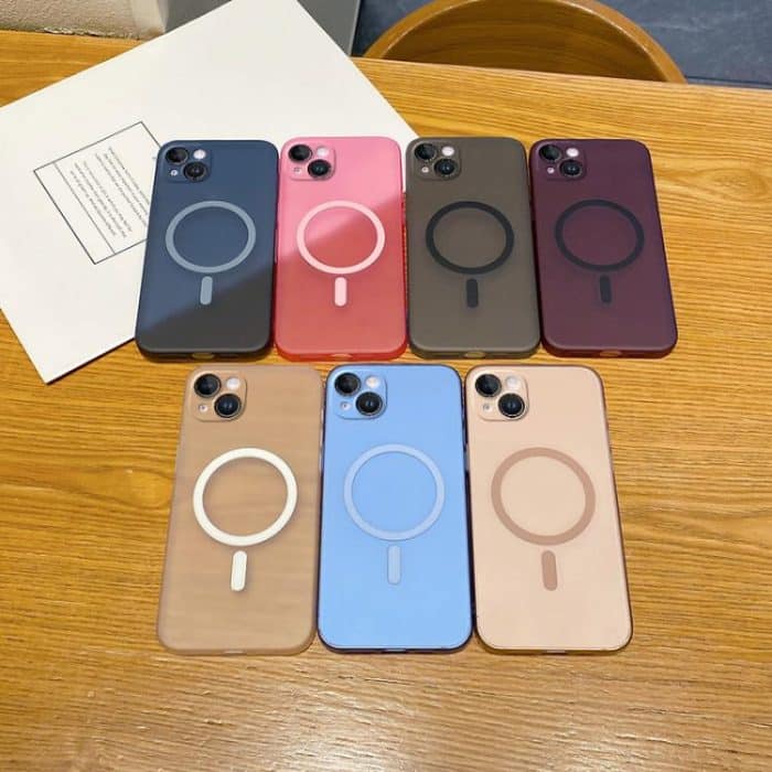 Ice Fog MagSafe PC-Telefonhülle mit feinen Löchern, For iPhone 14, For iPhone 14 Pro, For iPhone 14 Pro Max – Bild 2