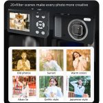 DC15 2,4 Zoll 18X Digitalzoom Kamera 4K HD Video 64MP Aufnahme – Bild 7