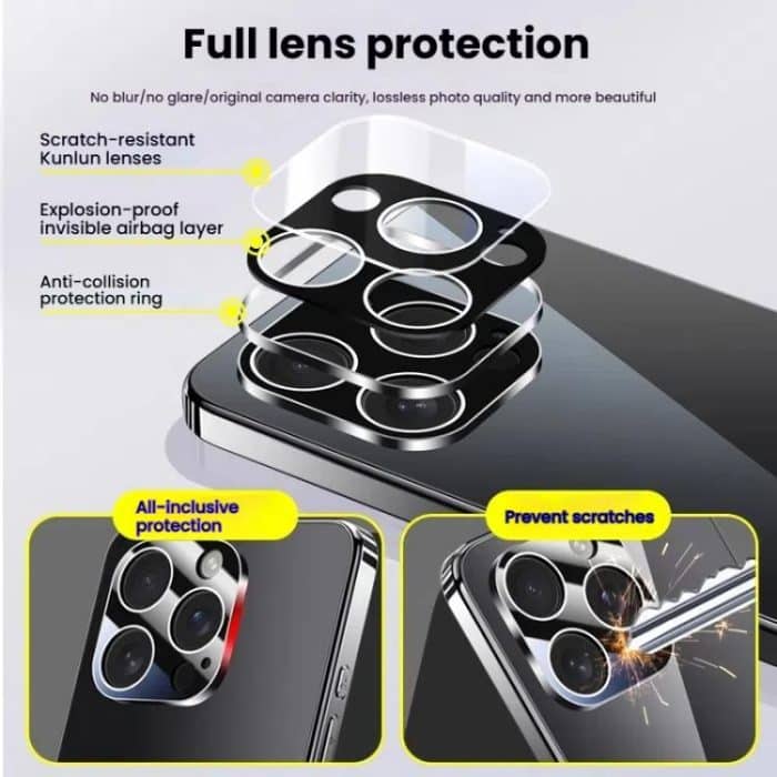 Galvanisierender Eiskristall-Airbag, vollständige Abdeckung, stoßfeste Handyhülle, For iPhone 15, For iPhone 14 Plus, For iPhone 14, For iPhone 14 Pro – Bild 4