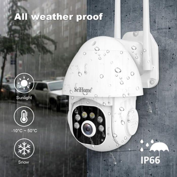 SriHome NVS001E-IPC039B 5MP 8CH HD NVR Drahtloses Kameraset, US Plug, EU Plug, AU Plug, UK Plug – Bild 8