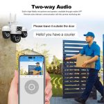 SriHome SH069 8MP 3X Digitalzoom HD-Vierobjektiv-Überwachungskamera, US Plug, EU Plug, AU Plug, UK Plug – Bild 7