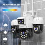 SriHome SH069 8MP 3X Digitalzoom HD-Vierobjektiv-Überwachungskamera, US Plug, EU Plug, AU Plug, UK Plug – Bild 10