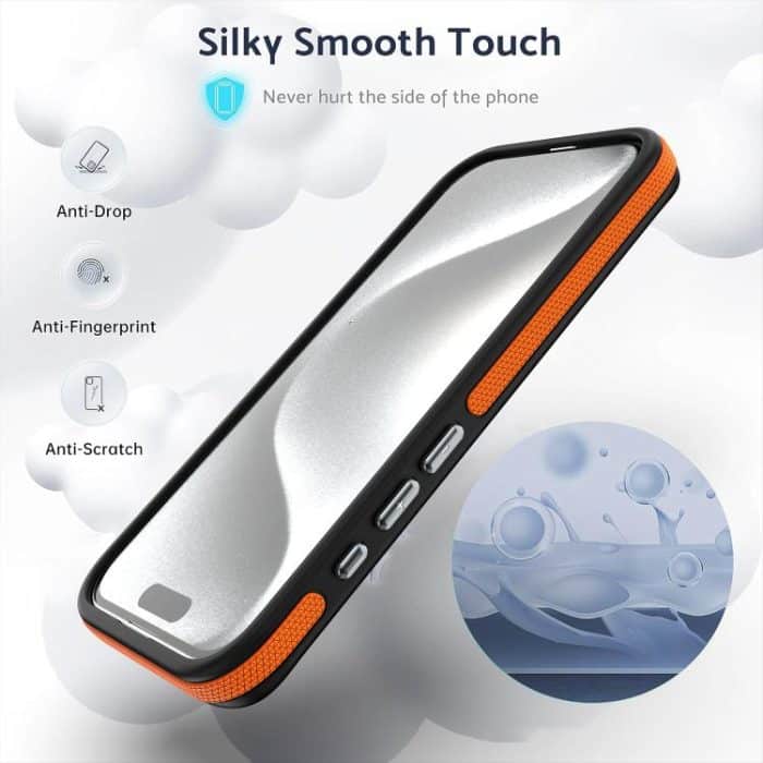 Zweifarbige MagSafe-Telefonhülle mit Skin Feel, For iPhone 15 Pro, For iPhone 15 Plus, For iPhone 15, For iPhone 14 Plus – Bild 6