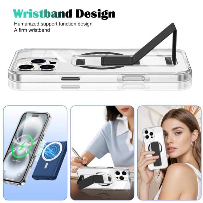 Transparente Armbandhalterung für MagSafe-Telefonhülle, For iPhone 16 Pro Max, For iPhone 16 Pro, For iPhone 16 Plus, For iPhone 16 – Bild 2