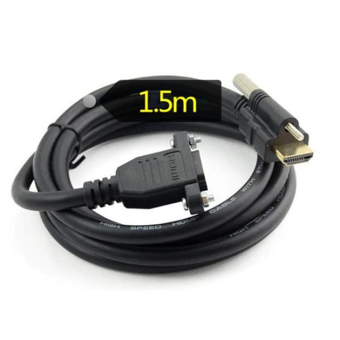 HDMI-auf-HDMI-HDMI-Verlängerungskabel mit festem Panel, Länge: 1,5 m, HDMI to HDMI, Length: 1.5m – Bild 3