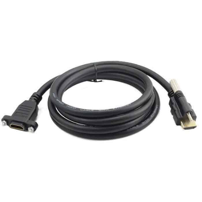 HDMI-auf-HDMI-HDMI-Verlängerungskabel mit festem Panel, Länge: 1,5 m, HDMI to HDMI, Length: 1.5m – Bild 5