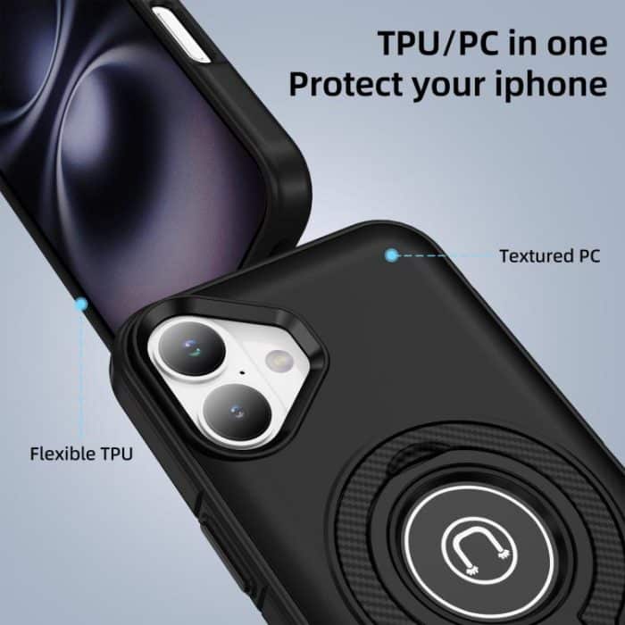 Magnetische Handyhülle mit Ringhalter, For iPhone 16, For iPhone 15 Pro Max, For iPhone 15 Pro, For iPhone 15 Plus – Bild 2