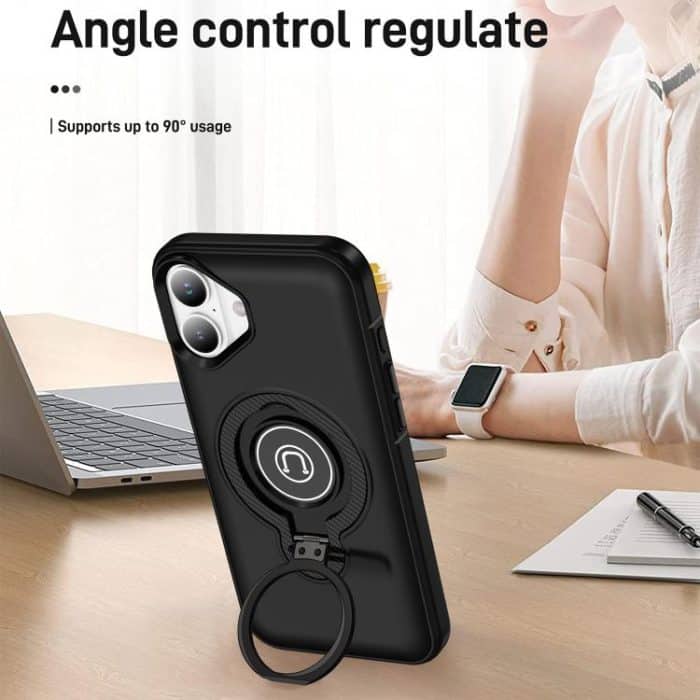 Magnetische Handyhülle mit Ringhalter, For iPhone 16, For iPhone 15 Pro Max, For iPhone 15 Pro, For iPhone 15 Plus – Bild 4