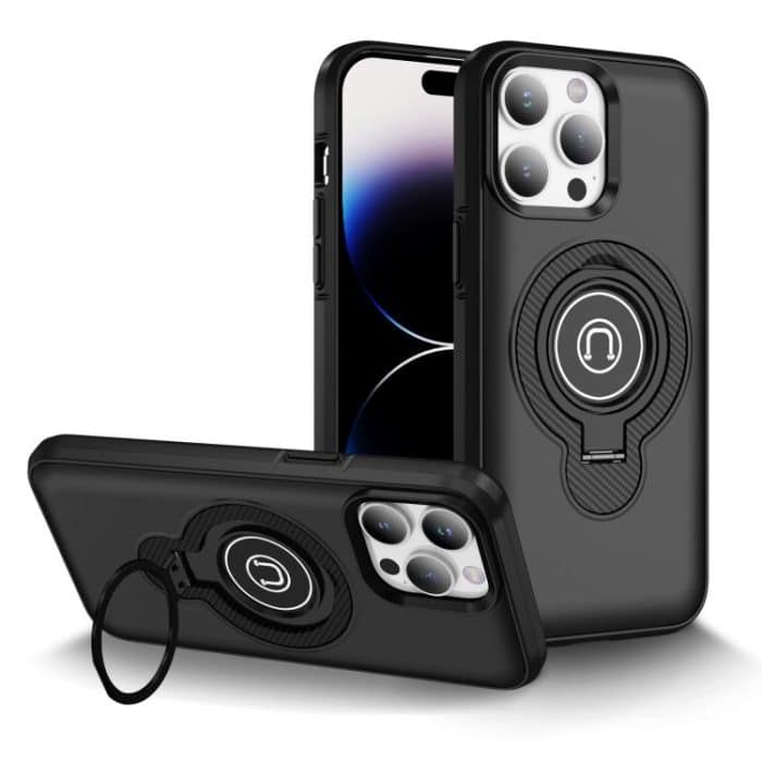 Magnetische Handyhülle mit Ringhalter, For iPhone 14 Pro Max, For iPhone 13 Pro Max, For iPhone 13 Pro, For iPhone 13 – Bild 1