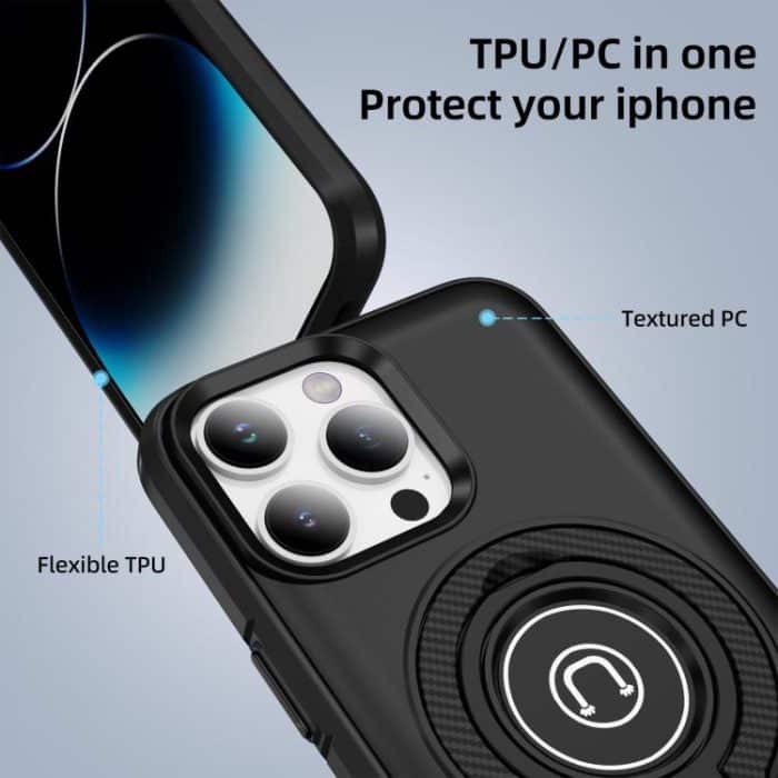 Magnetische Handyhülle mit Ringhalter, For iPhone 14 Pro Max, For iPhone 13 Pro Max, For iPhone 13 Pro, For iPhone 13 – Bild 2