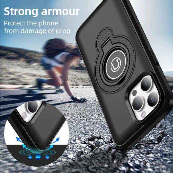 Magnetische Handyhülle mit Ringhalter, For iPhone 14 Pro Max, For iPhone 13 Pro Max, For iPhone 13 Pro, For iPhone 13 – Bild 5