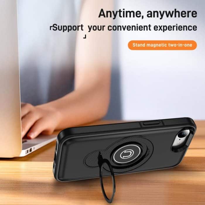 Magnetische Handyhülle mit Ringhalter, For iPhone 16e, For iPhone 16 Pro Max, For iPhone 16 Pro, For iPhone 16 Plus – Bild 3