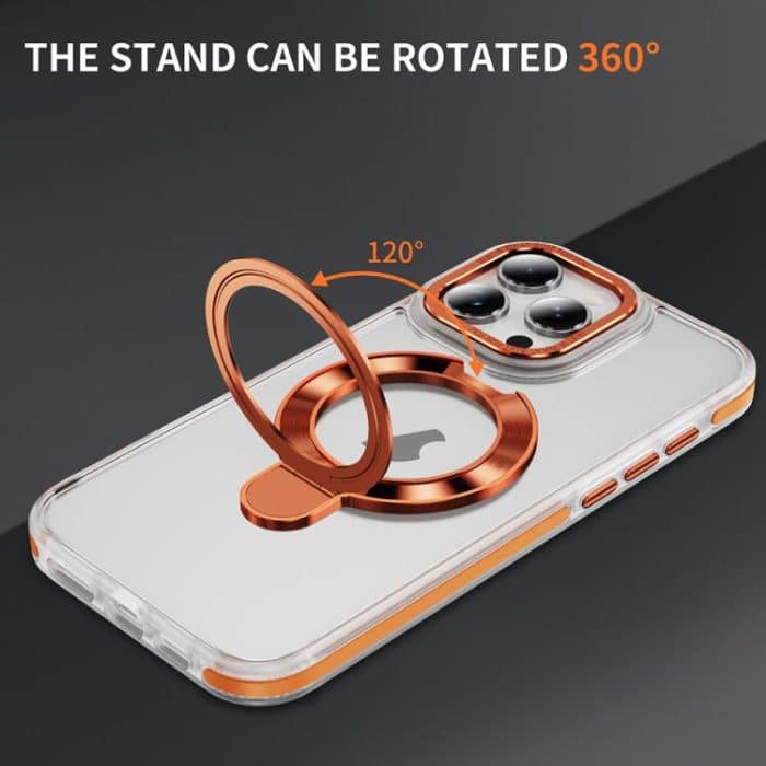 Zweifarbige TPU-Hybrid-Acryl-MagSafe-Telefonhülle mit magnetischer Halterung, For iPhone 16 Pro Max, For iPhone 16 Pro, For iPhone 16 Plus, For iPhone 16 – Bild 4