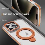 Zweifarbige TPU-Hybrid-Acryl-MagSafe-Telefonhülle mit magnetischer Halterung, For iPhone 15 Pro Max, For iPhone 15 Pro, For iPhone 15 Plus, For iPhone 15 – Bild 3