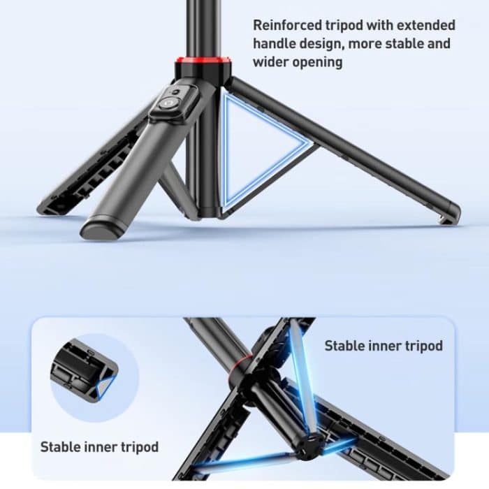 Lenovo Thinkplus H1V Premium Bluetooth-Selfie-Stick aus Aluminiumlegierung, 1,3 m – Bild 2