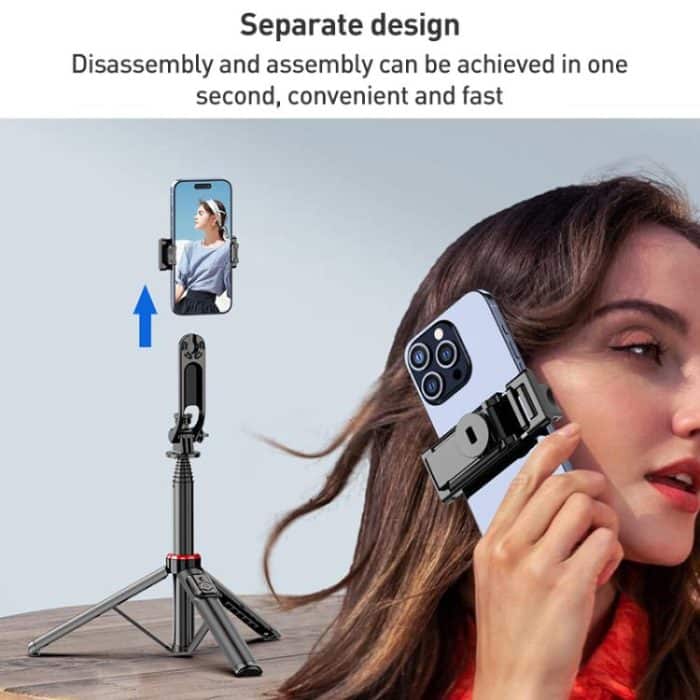 Lenovo Thinkplus H1V Premium Bluetooth-Selfie-Stick aus Aluminiumlegierung, 1,3 m – Bild 4