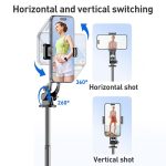 Lenovo Thinkplus H1V Premium Bluetooth-Selfie-Stick aus Aluminiumlegierung, 1,3 m – Bild 6