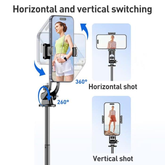Lenovo Thinkplus H1V Premium Bluetooth-Selfie-Stick aus Aluminiumlegierung, 1,3 m – Bild 6