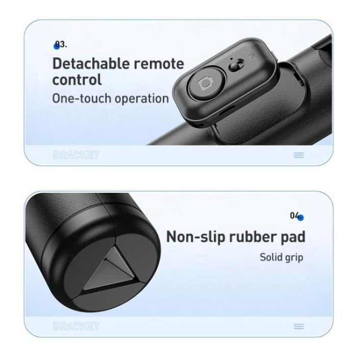 Lenovo Thinkplus H1V Premium Bluetooth-Selfie-Stick aus Aluminiumlegierung, 1,3 m – Bild 9