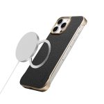 Denior A20 Genuine Leather Litchi Texture MagSafe Frameless Phone Case, For iPhone 14 / 13, For iPhone 14 Pro, For iPhone 14 Pro Max – Bild 4