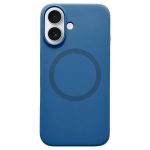 Metal Frame Liquid Silicone MagSafe Phone Case, For iPhone 16 Plus, For iPhone 16