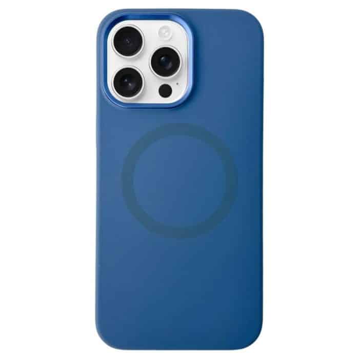 Metal Frame Liquid Silicone MagSafe Phone Case, For iPhone 15 Pro Max, For iPhone 15 Pro – Bild 1