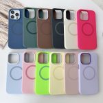 Metal Frame Liquid Silicone MagSafe Phone Case, For iPhone 16 Plus, For iPhone 16 – Bild 2