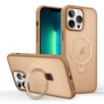 Skin-feel Ring MagSafe Holder Phone Case, For iPhone 13 Pro Max, For iPhone 13 Pro, For iPhone 13, For iPhone 12