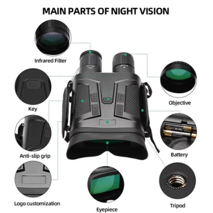NVG800LS 3 inch LCD Screen Binocular Digital Night Vision Device – Bild 3