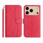 Dual-Folded S-shape Leather Phone Case, For iPhone 17 Pro Max, For iPhone 17 Pro, For iPhone 17, For iPhone 17 Air