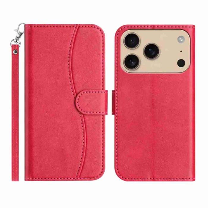 Dual-Folded S-shape Leather Phone Case, For iPhone 17 Pro Max, For iPhone 17 Pro, For iPhone 17, For iPhone 17 Air – Bild 1