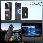2-in-1 Magnetic Wallet MagSafe Leather Back Phone Case, For iPhone 15 Pro Max, For iPhone 15 Pro, For iPhone 15 Plus, For iPhone 15 – Bild 5