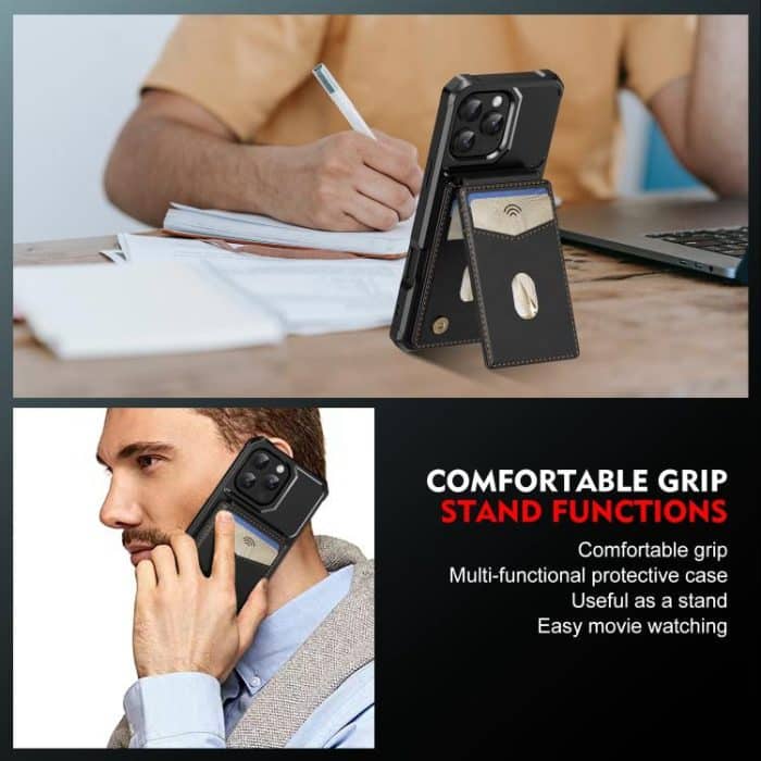 2-in-1 Magnetic Wallet MagSafe Leather Back Phone Case, For iPhone 14 Plus, For iPhone 14, For iPhone 14 Pro, For iPhone 14 Pro Max – Bild 6