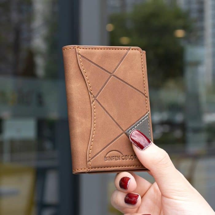 Prismatic Leather Horizontal Magnetic Wallet Card Bag Case – Bild 4