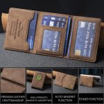 Prismatic Leather Horizontal Magnetic Wallet Card Bag Case – Bild 5