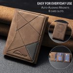 Prismatic Leather Horizontal Magnetic Wallet Card Bag Case – Bild 6