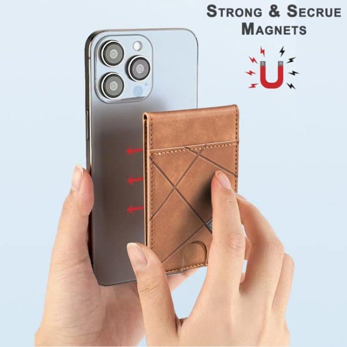 Prismatic Leather Vertical Magnetic Wallet Card Bag Case – Bild 3