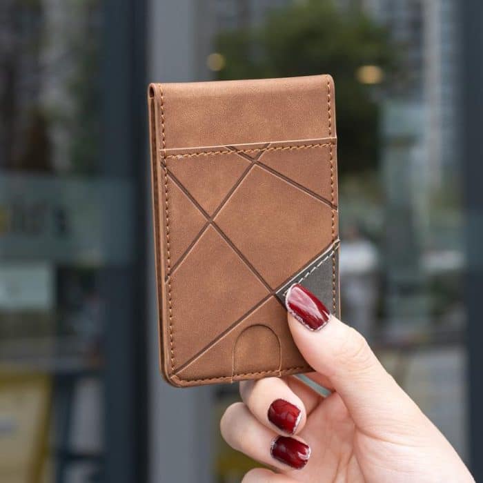 Prismatic Leather Vertical Magnetic Wallet Card Bag Case – Bild 4